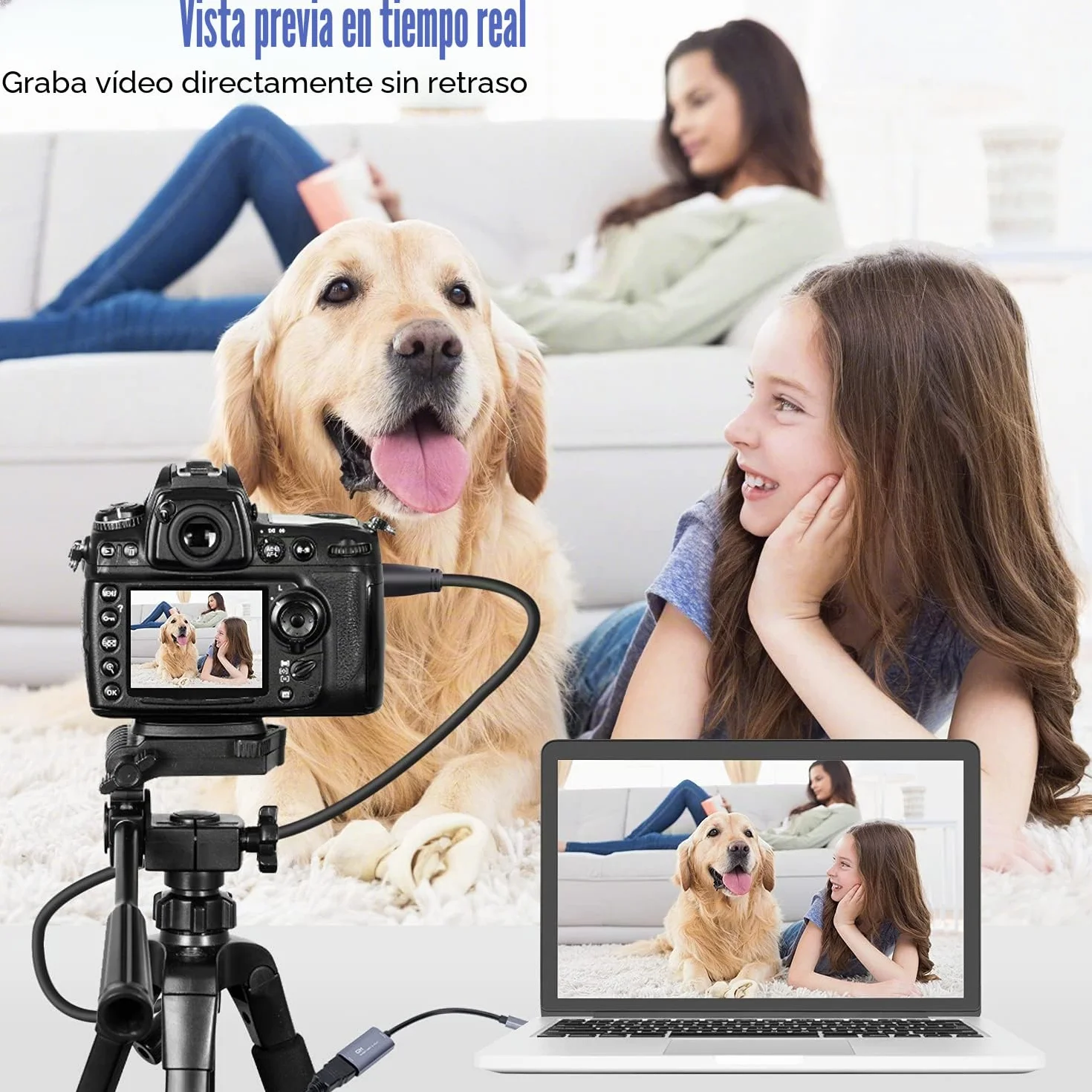 Tarjeta de Captura de Video, USB 3.0 HDMI a USB C, Tarjeta de Captura de Audio, Captura 4K 1080P 60FPS con Dispositivos adaptadores Tipo C para Juegos, transmisión en Vivo, grabadora de Video,