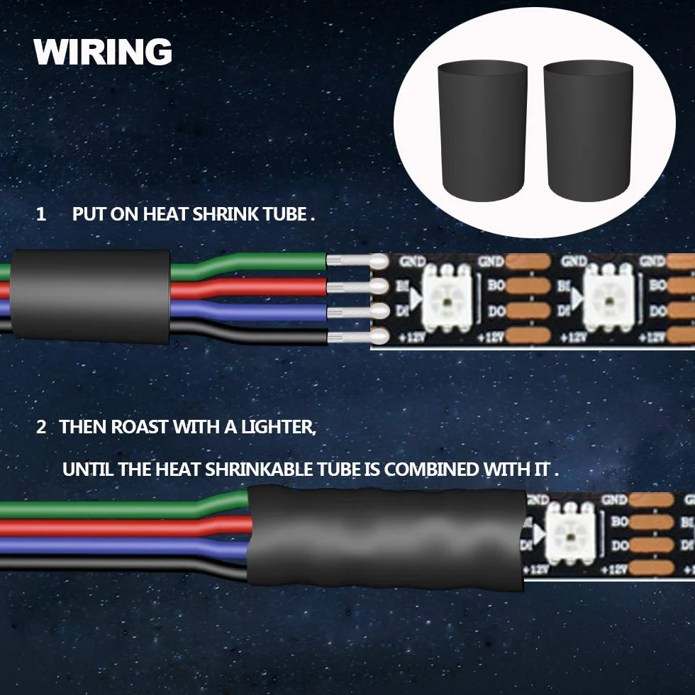 30m 22 AWG 4 colores RGB Cable de Extensión Línea de cable, 12 / 24V DC 4x0.3mm² 100 pies Luces LED 4 pines Tira de Extensión de Carrete de Alambre para 5050 3528 RGB Tiras LED