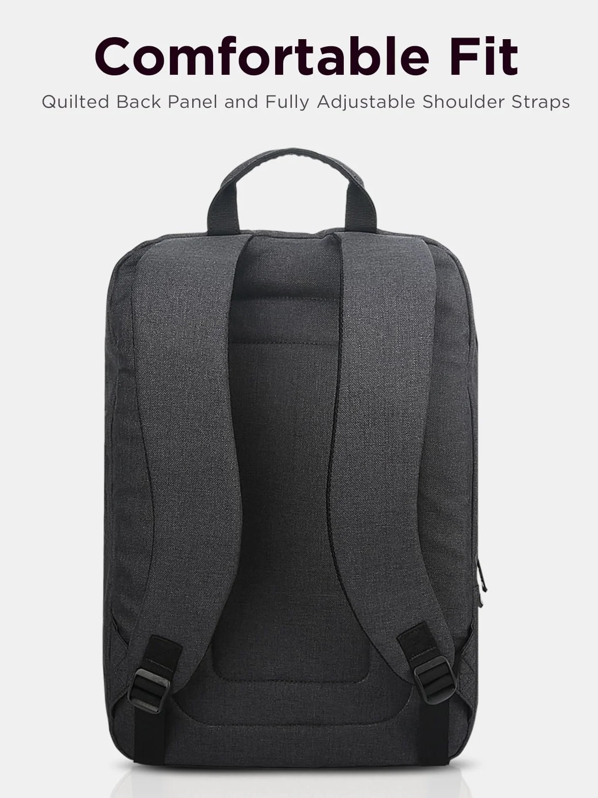 Lenovo Mochila B210 para ordenadores portátiles de 15.6 pulgadas, mochila ligera y repelente al agua, color negro
