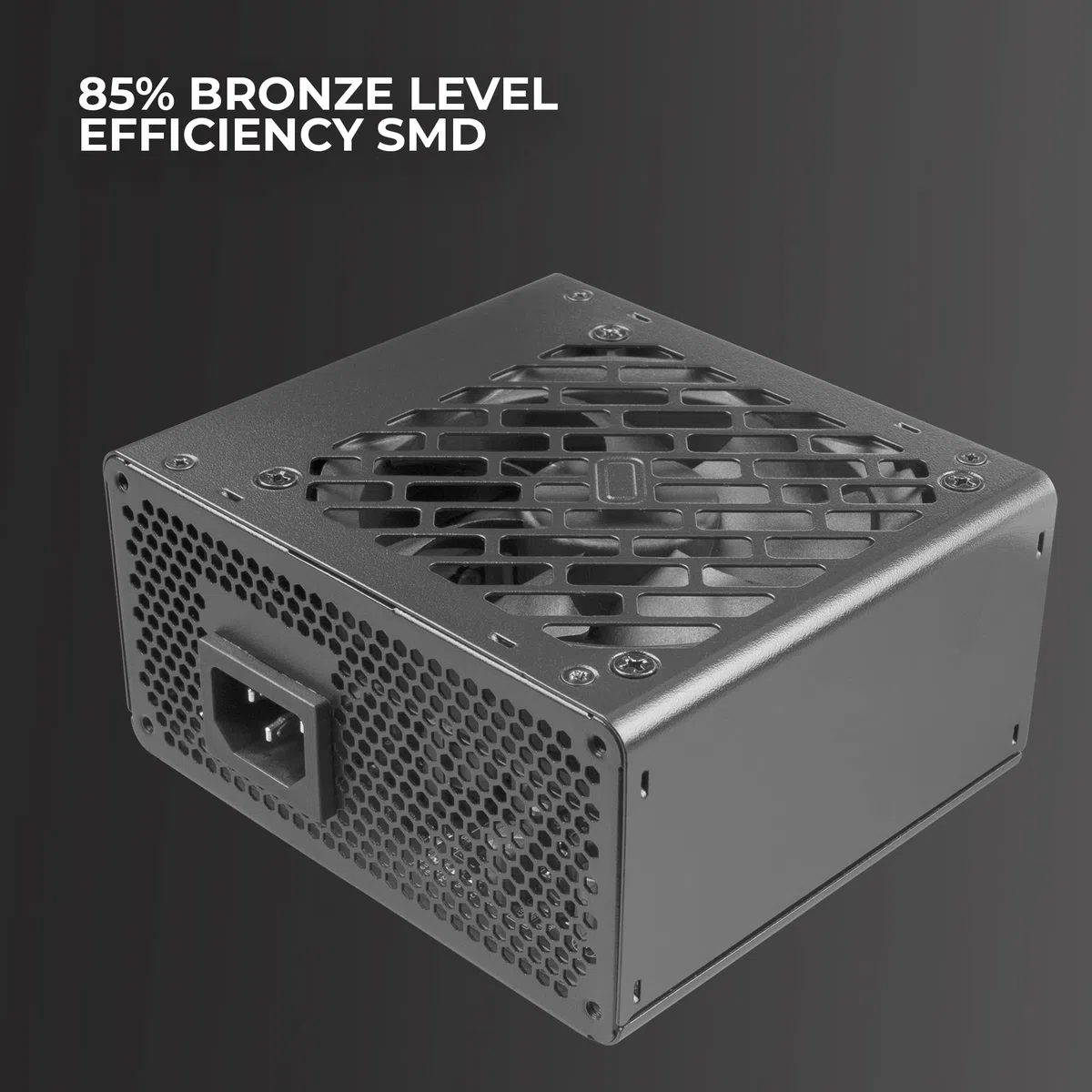 TACENS Anima APSIII500, Fuente Alimentación PC SFX 500W, Tecnología SMD 85% Bronze 12V, Ventilador Ultra-silencioso 9cm, Negro