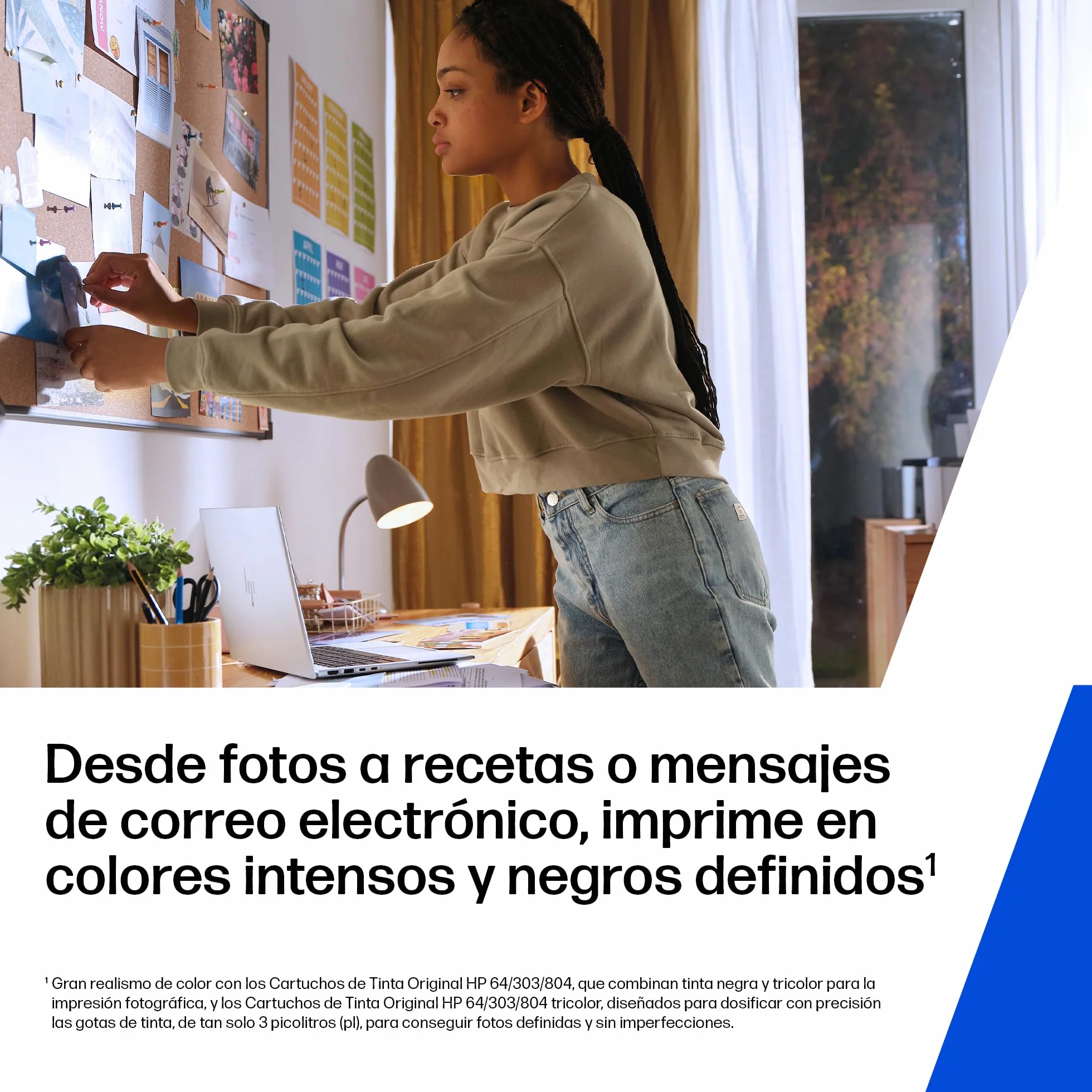 HP 303 T6N02AE, Cartucho de Tinta Original Negro, Paquete Individual (el embalaje puede variar), compatible con impresoras HP ENVY Photo, ENVY All-in-One, HP Tango, Tango X