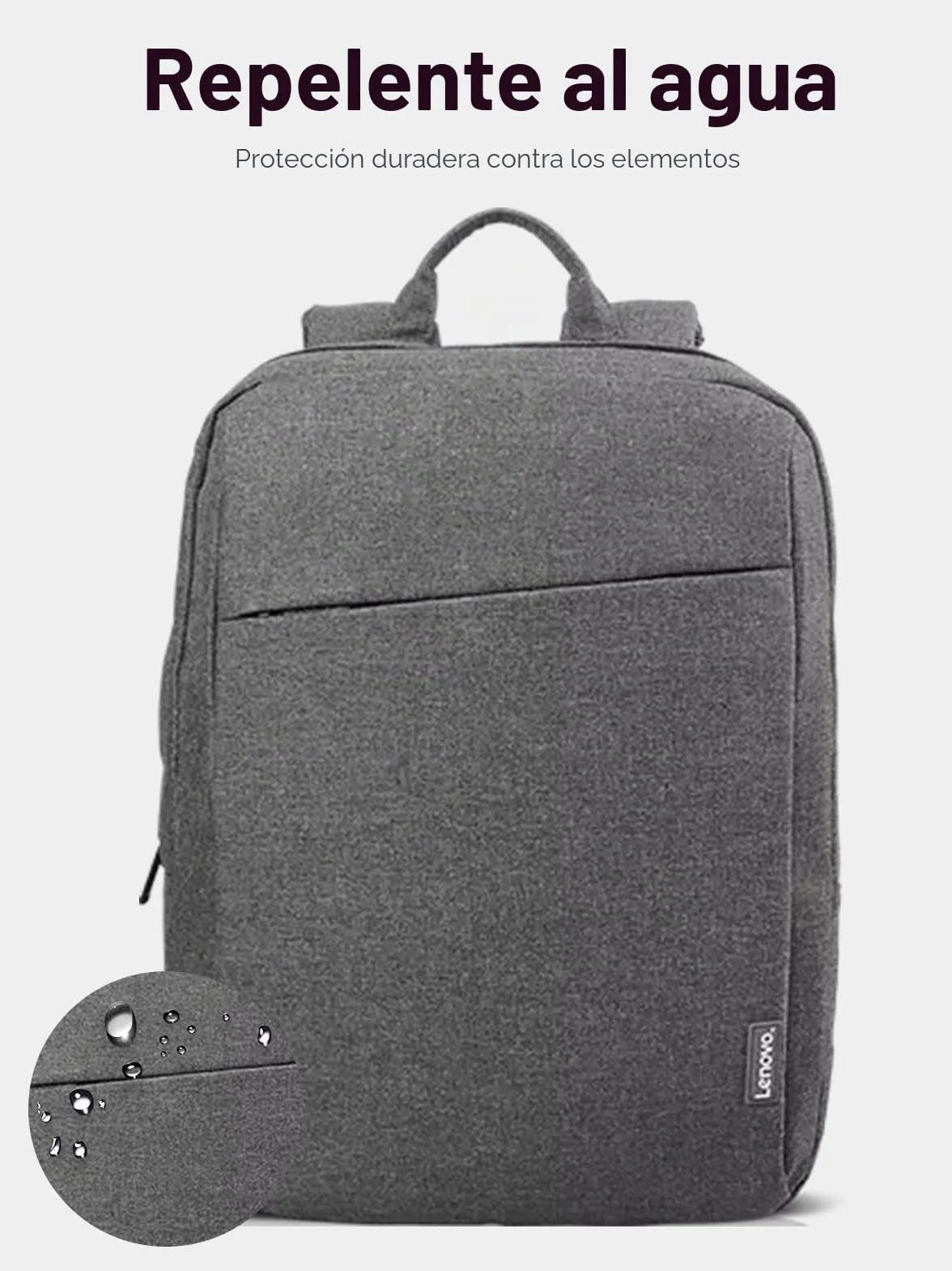 Mochila Lenovo casual para equipos portátiles de 39,6 cm (15,6") B210 (Color Gris)