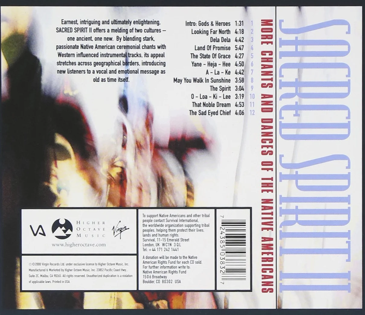 Sacred Spirit 2: More Chants & Dances Of The Native Americans