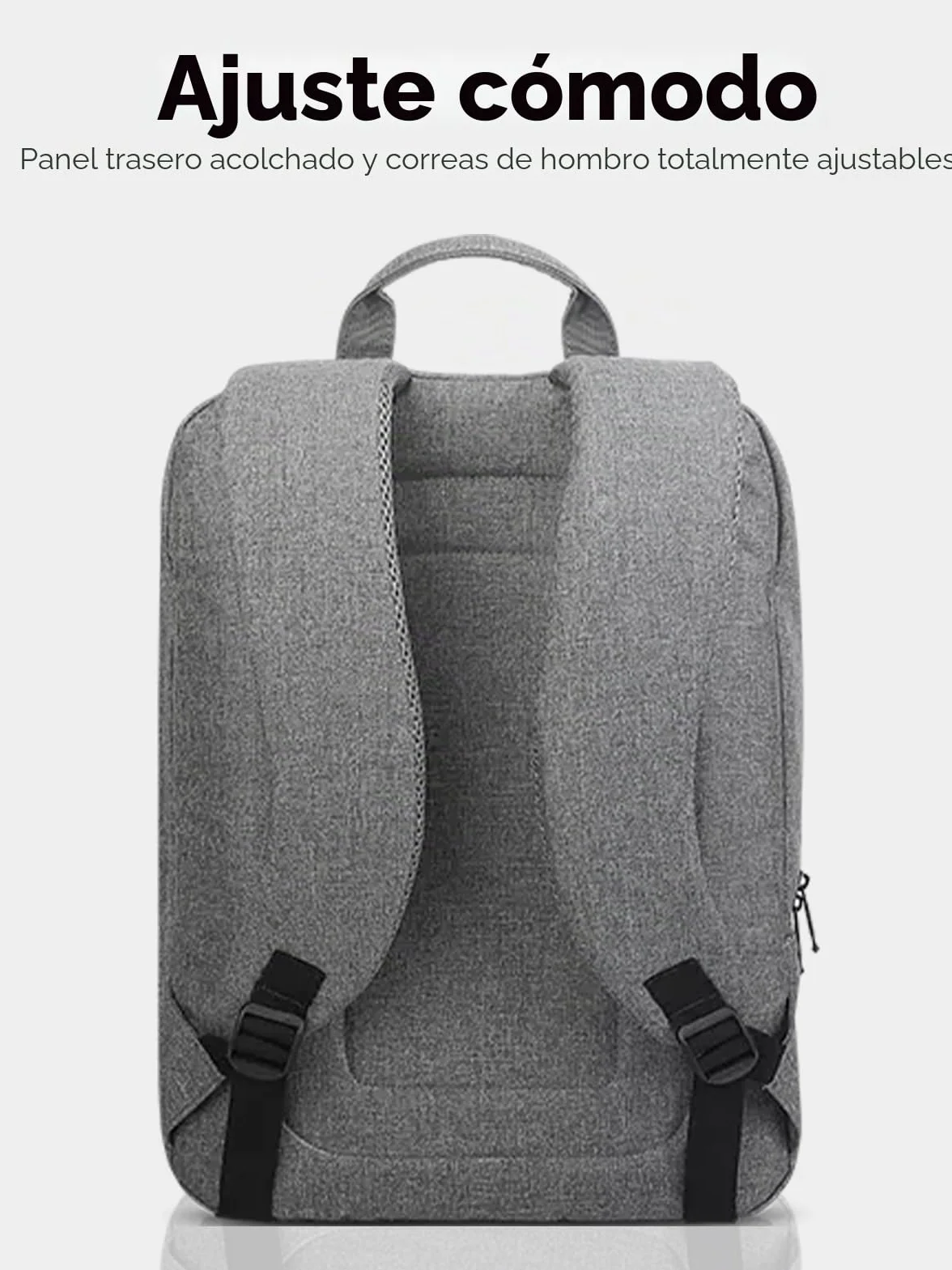 Mochila Lenovo casual para equipos portátiles de 39,6 cm (15,6") B210 (Color Gris)